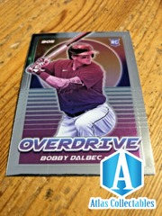 2021 Panini Chronicles Overdrive Bobby Dalbec Rookie Card - #9 - Boston Red Sox